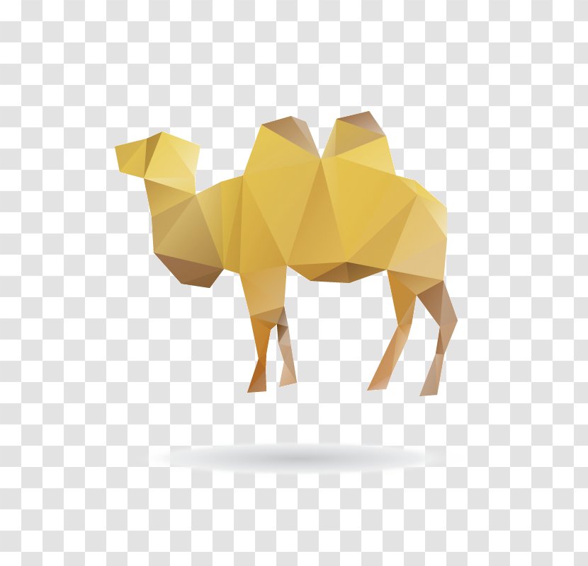 Camel Giraffe Cartoon Origami - Pattern Transparent PNG