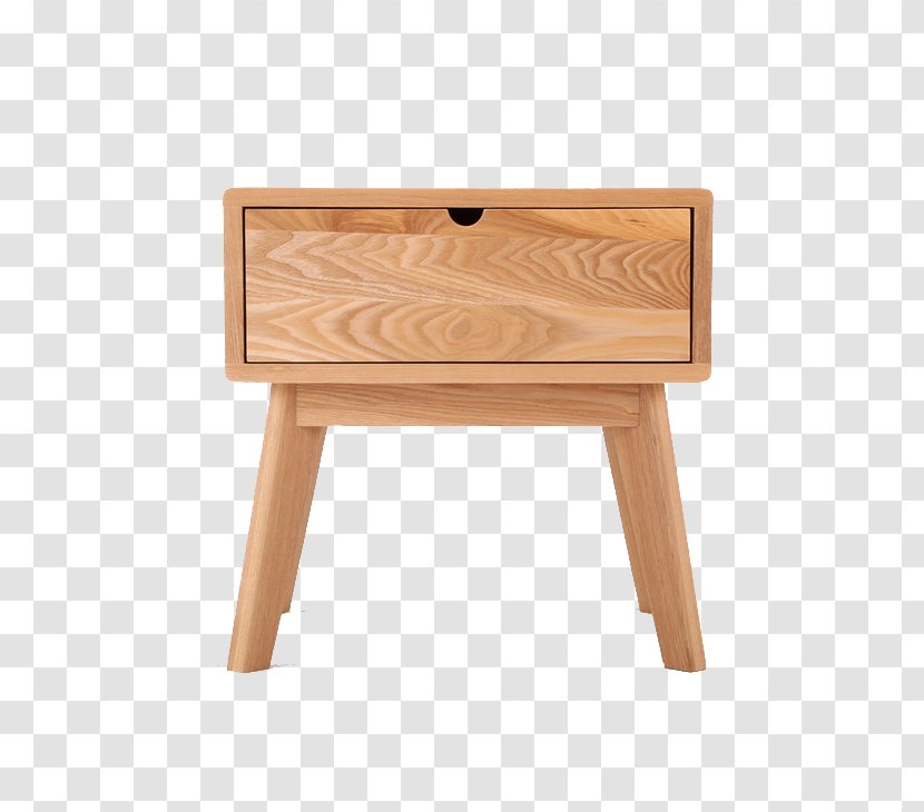 Nightstand Furniture Oak Cabinetry Drawer - Table - Japanese Bedside Transparent PNG