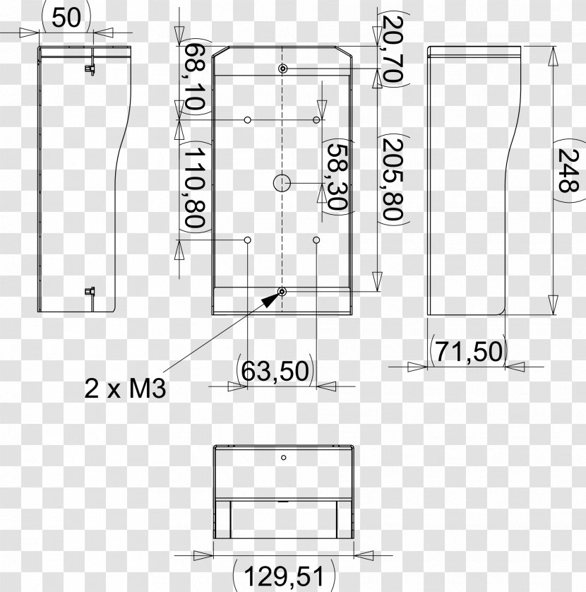 Technical Drawing Diagram White - Rectangle - Design Transparent PNG