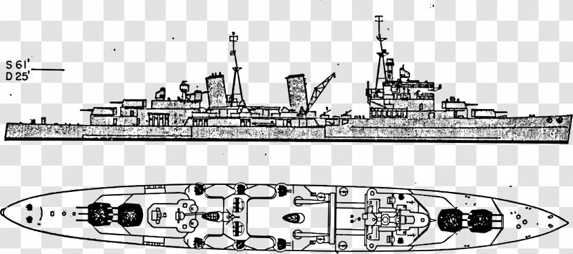 Heavy Cruiser Pre-dreadnought Battleship Battlecruiser Armored - Destroyer - Frigate Transparent PNG