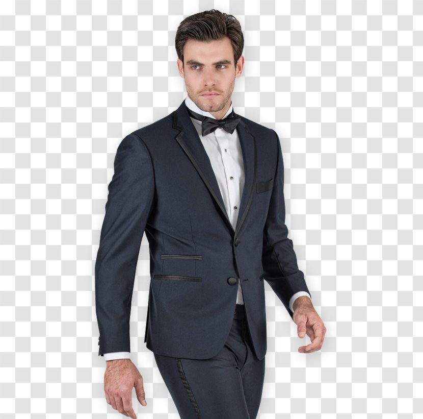 Blazer Suit Clothing Top Lapel - Navy Blue Transparent PNG