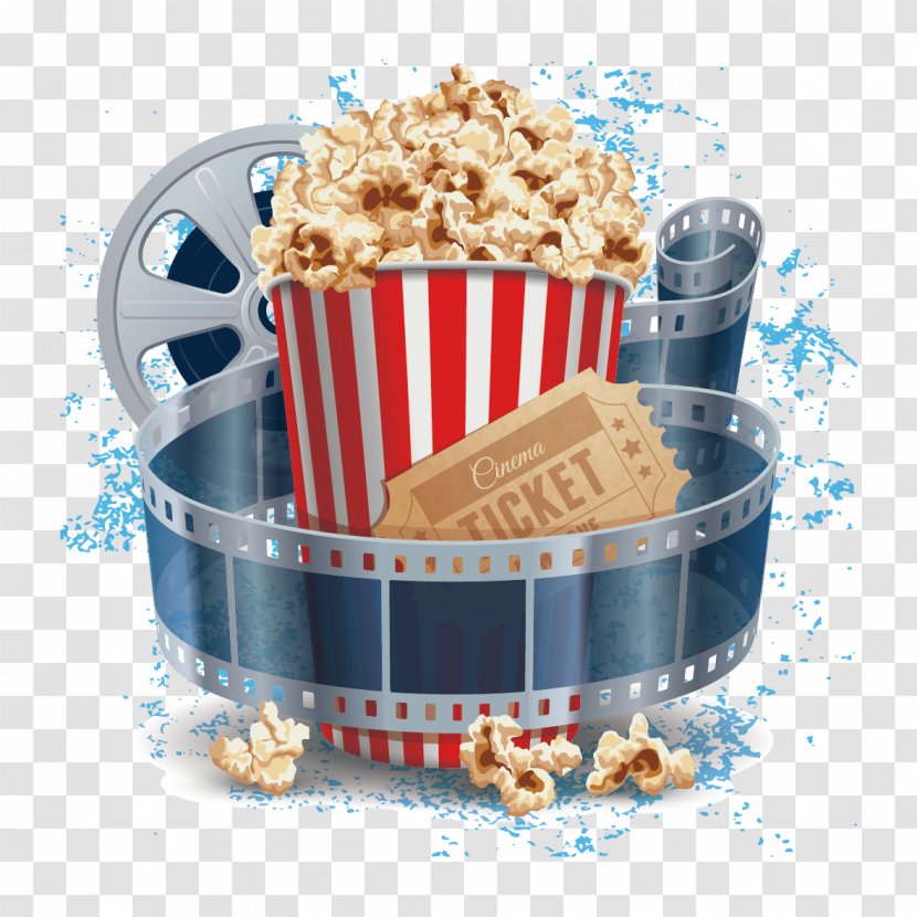 Film Cinema Illustration - Popcorn - And Transparent PNG