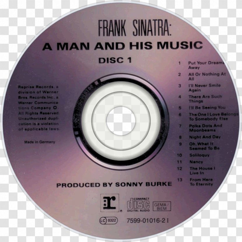 Compact Disc She's So Unusual Album Cover Detour - Data Storage Device - Frank Sinatra Transparent PNG
