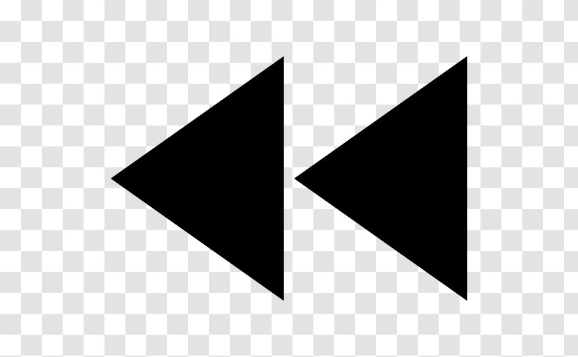 Button Arrow - Black And White Transparent PNG