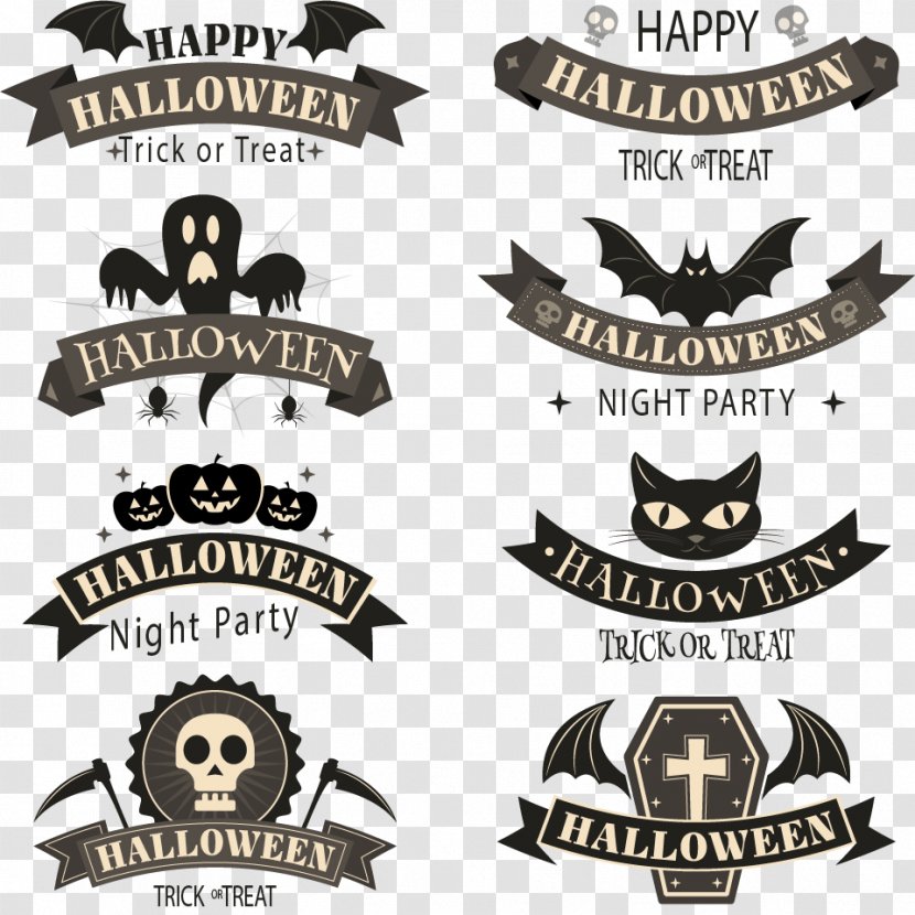 Halloween Vector Graphics Image Design Illustration - Costume - Bebas Banner Transparent PNG