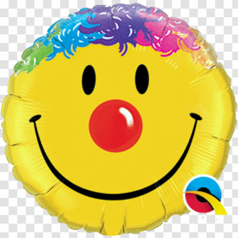 Smiley Mylar Balloon Emoticon Face - Emoji Transparent PNG