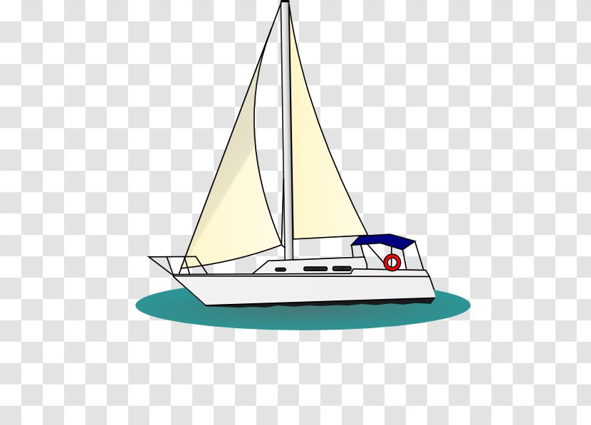 Sailboat Yacht Sailing Clip Art - Maritime Transport - Cliparts Transparent PNG