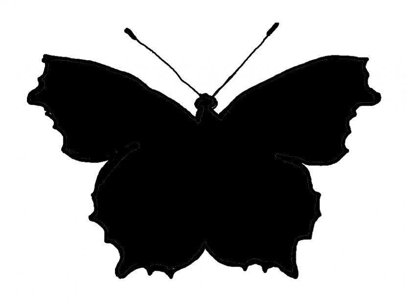 Butterfly Silhouette Drawing Clip Art - Cliparts Transparent PNG