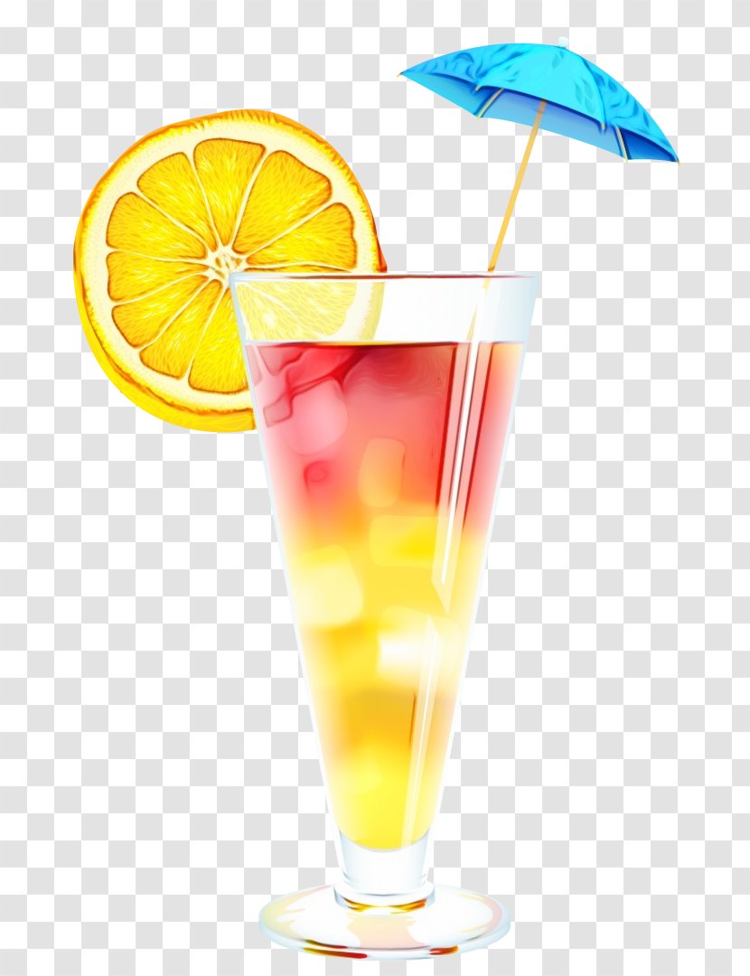 Cocktail Garnish Sea Breeze Bay Wine - Drawing - Mai Tai Transparent PNG