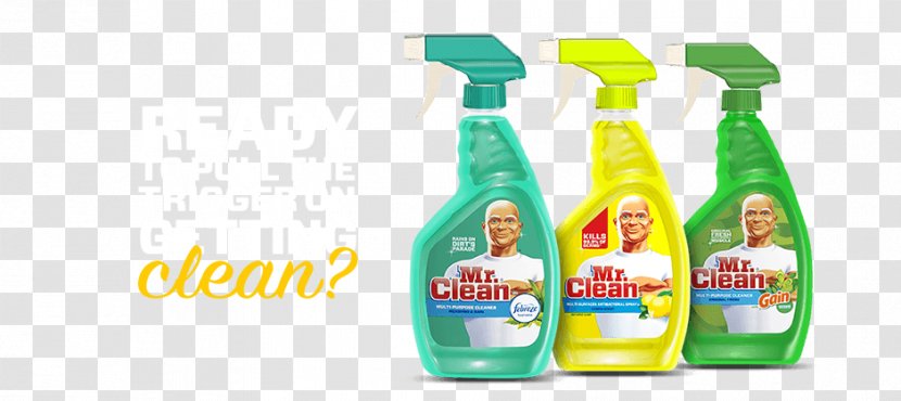 Mr. Clean Cleaning Cleaner Febreze Floor - Bottle - Multi Purpose Transparent PNG