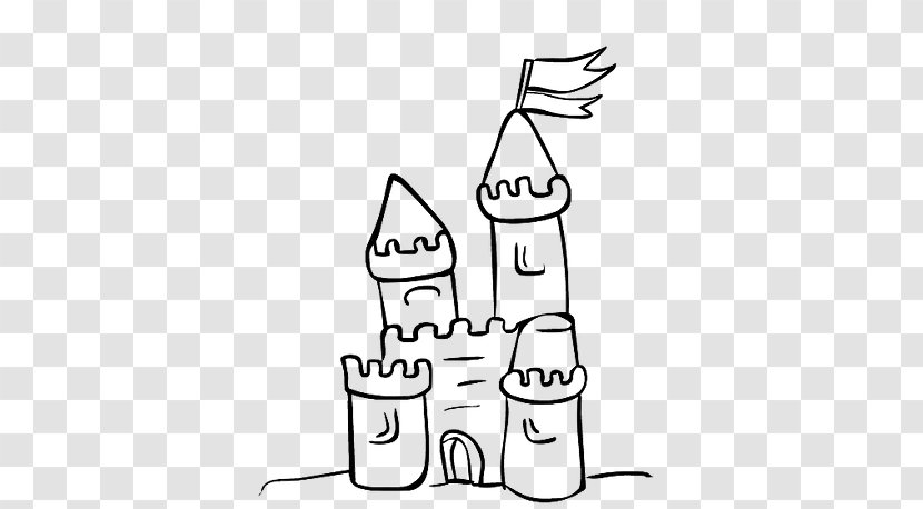 Coloring Book Sand Art And Play Castle - Finger Transparent PNG