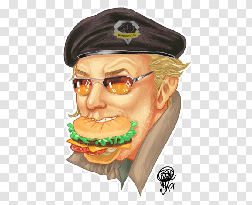 Metal Gear Solid V: The Phantom Pain Master Miller Hideo Kojima Hamburger Fan Art - Electronic Entertainment Expo - Productions Transparent PNG