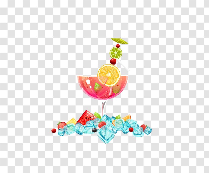 Ice Cream Cocktail Juice Drink Cube Transparent PNG