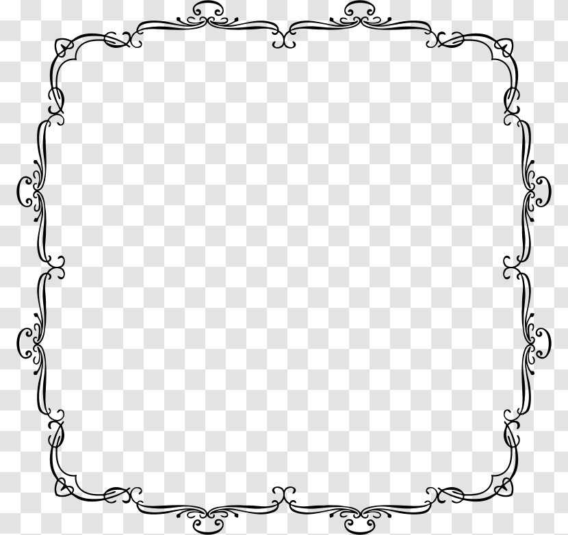 Picture Frames France Line Art Clip - Border - French Transparent PNG