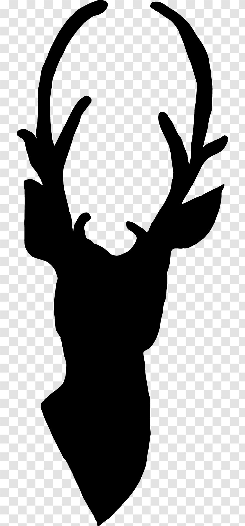 Deer Silhouette Antler Line Art Clip - Fiction Transparent PNG