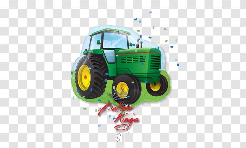 John Deere Mylar Balloon Tractor Birthday - Farm Transparent PNG
