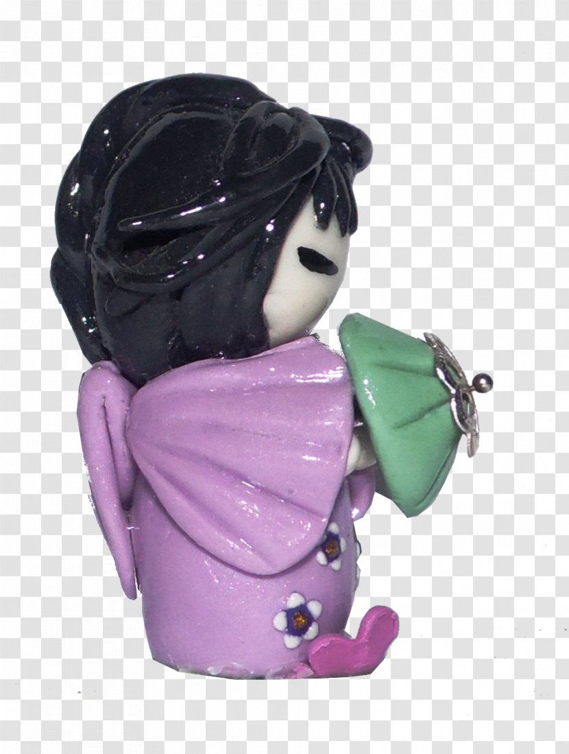 Figurine - Purple - Kokeshi Transparent PNG