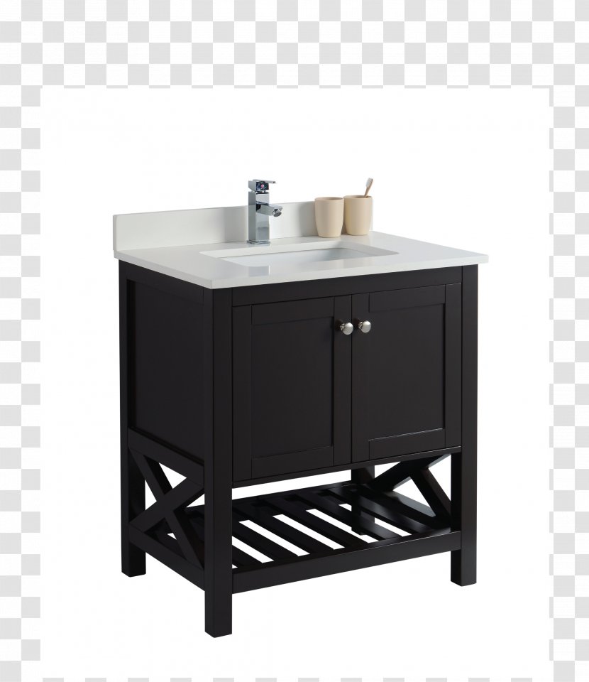 Bathroom Cabinet Espresso Countertop Table - Sink Transparent PNG