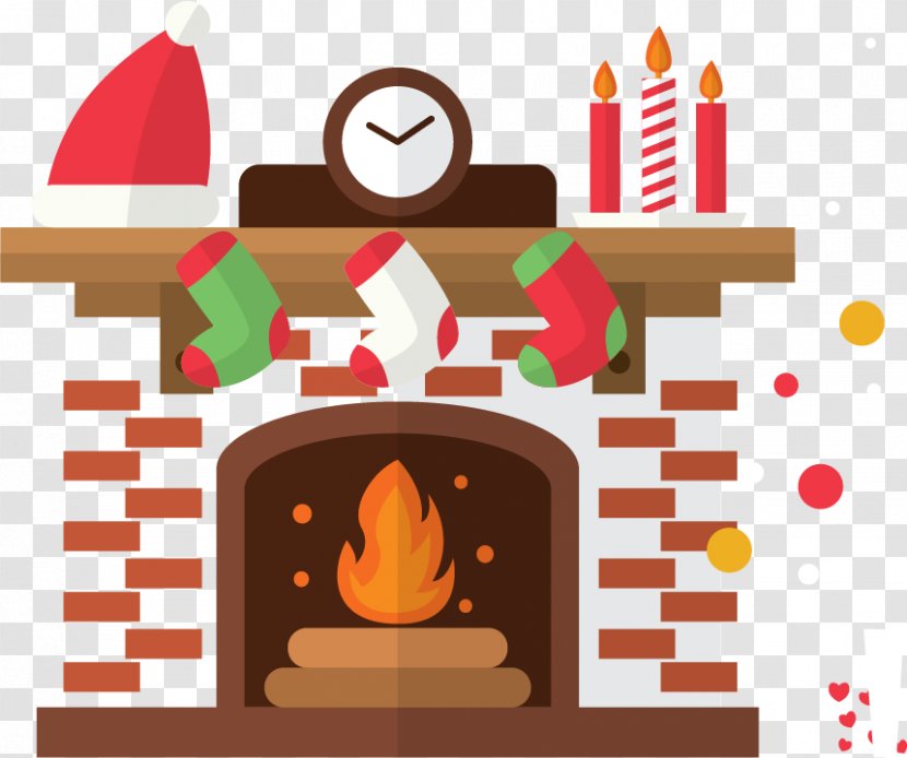 Hearth Clip Art - Christmas Stove Vector Material Transparent PNG