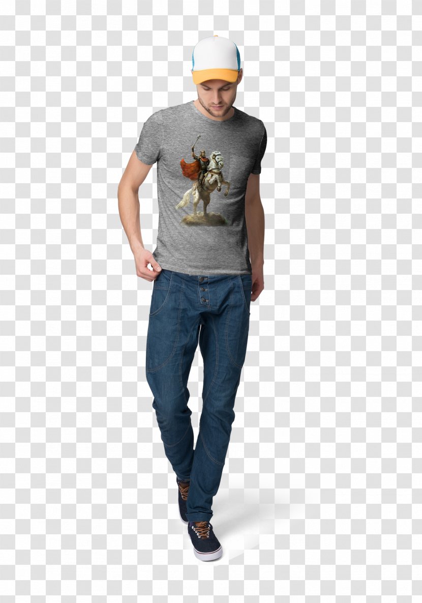 T-shirt Jeans Stock Photography Crew Neck - Shorts Transparent PNG