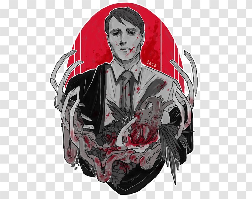 Mads Mikkelsen Hannibal Lecter Will Graham Comics - Watercolor Transparent PNG