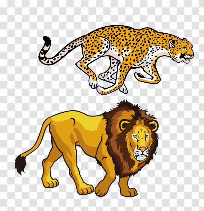 Lion Wildlife Animal Clip Art - Leopard Transparent PNG