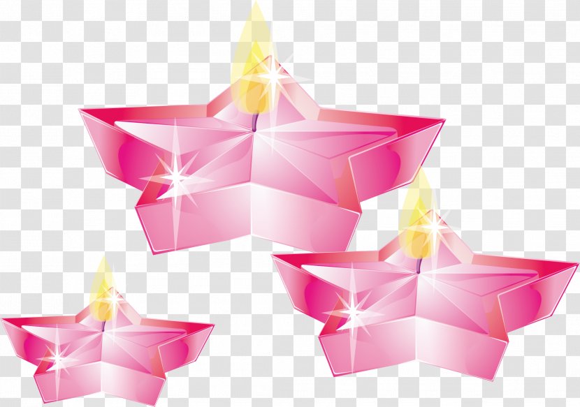 Download - Origami Paper - Star Candle Vector Transparent PNG