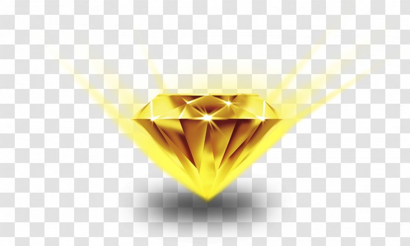 Yellow Wallpaper - Triangle - Golden Diamond Transparent PNG