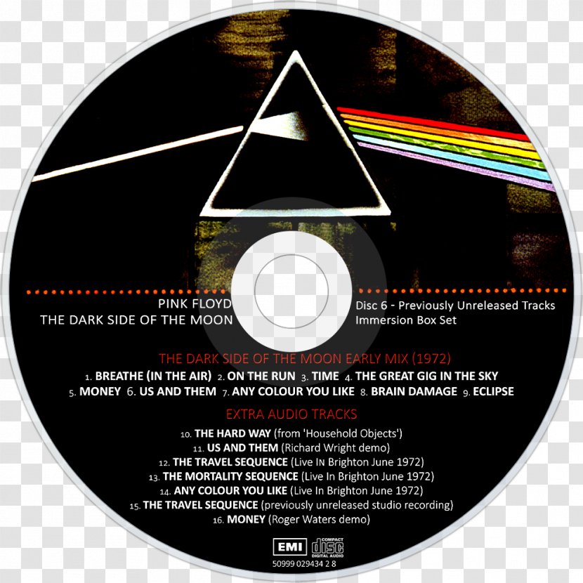 The Dark Side Of Moon - Dvd - Immersion Box Set Pink Floyd Album Compact DiscPinkfloyd Transparent PNG