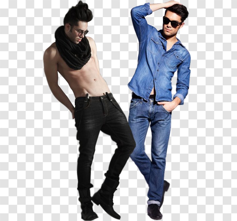 Jeans Denim T-shirt Pants Clothing - Fashion Model Transparent PNG