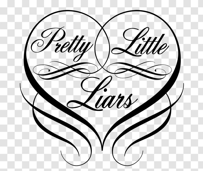 Line Art Logo Drawing Television Show - Heart - Pretty Little Liars Transparent PNG