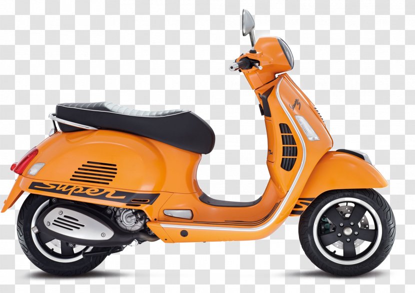 Piaggio Vespa GTS 300 Super Scooter Motorcycle - Motor Vehicle Transparent PNG