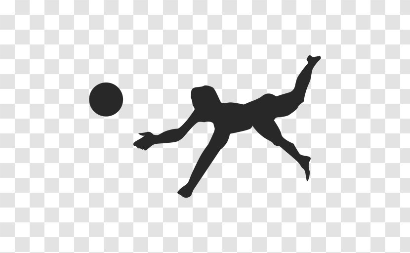 Silhouette Volleyball Player Pancake - Jump Serve - Clipart Transparent PNG