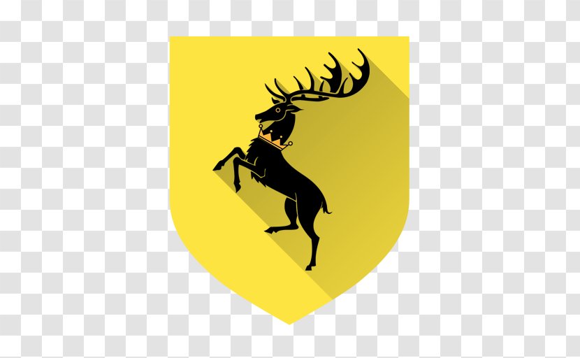 Silhouette Brand Deer Yellow Horn - Television Show - Baratheon Transparent PNG