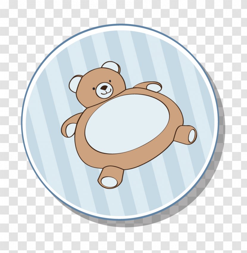 Cartoon Adobe Illustrator - Mammal - Round Bear Pattern Transparent PNG