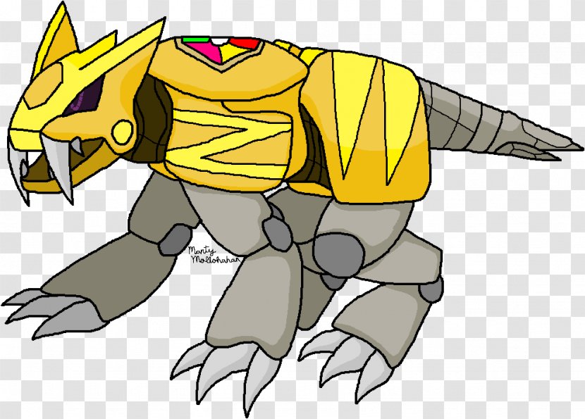 Power Rangers Zord Saber-toothed Tiger Cat Drawing - Mighty Morphin - Sabertoothed Transparent PNG