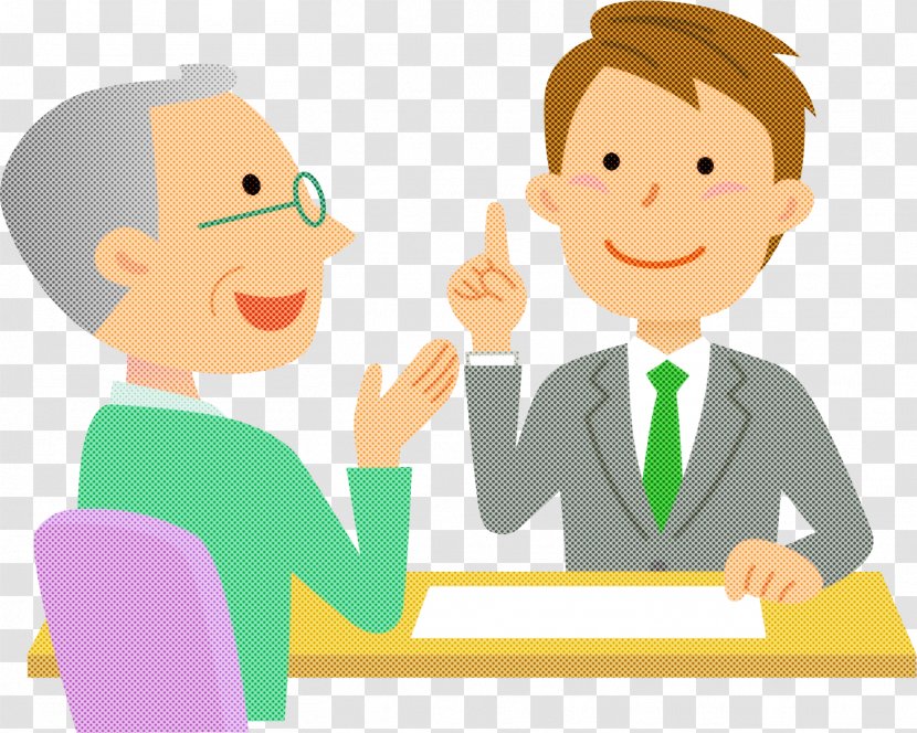 Cartoon Sharing Conversation Finger Gesture - Fun Job Transparent PNG