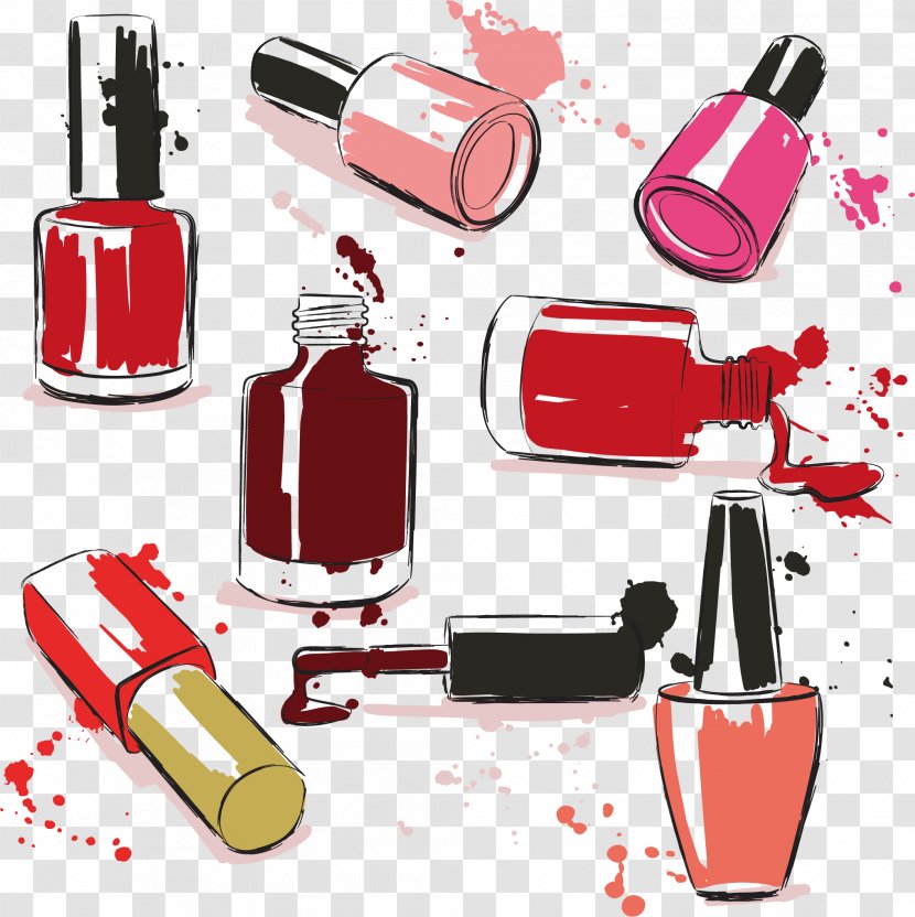 Vector Nail Polish - Product Design - Drawing Transparent PNG