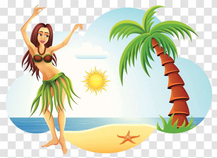 Hawaii Beach - Hula - Dance Transparent PNG