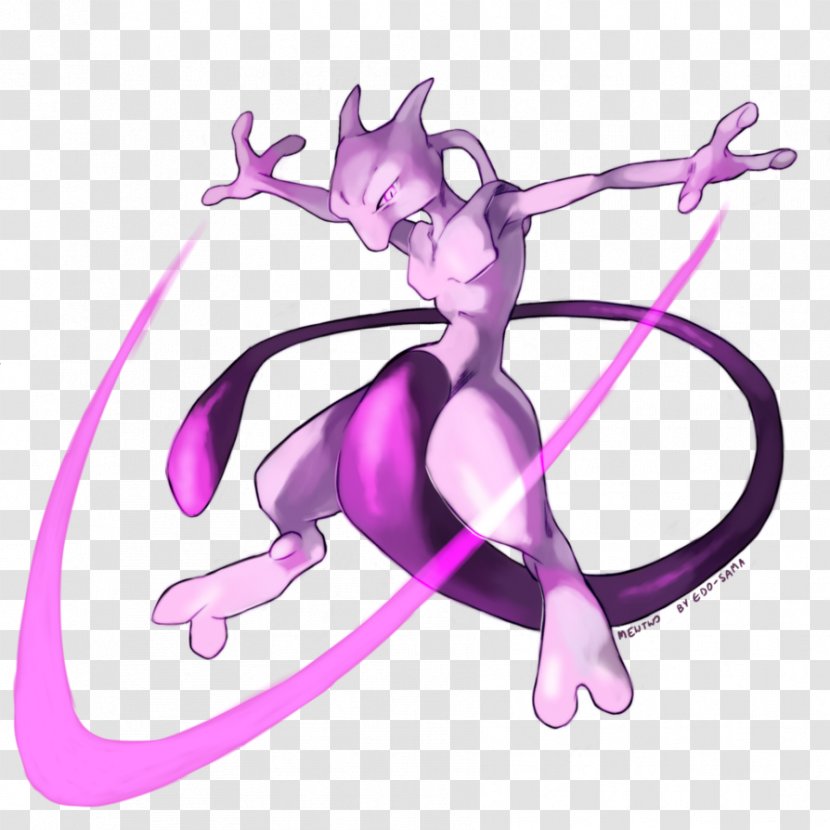 Mewtwo Pokkén Tournament Pokémon Art - Watercolor Transparent PNG