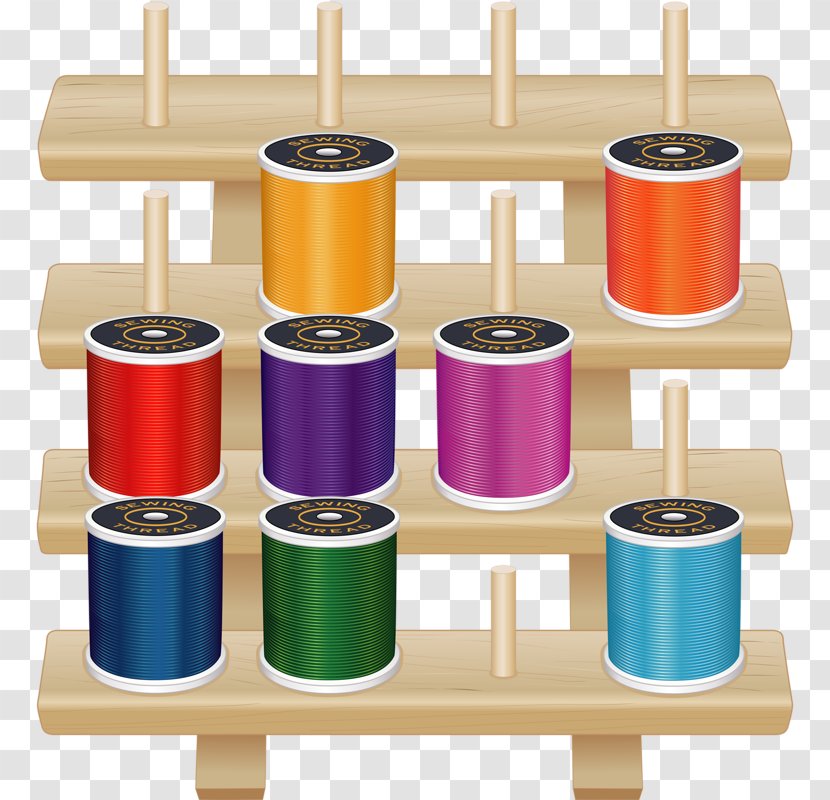 Sewing Needle Clip Art - Multicolored Bucket Transparent PNG