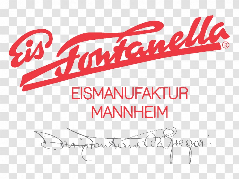 Eis Fontanella Logo Heidelberg Sundae Sandhofen - Calligraphy - Brand Transparent PNG