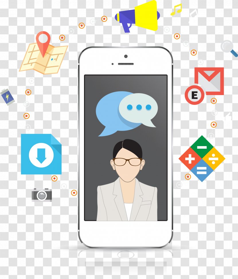 Digital Marketing Internet Mobile Phone Icon - Royaltyfree - Business Transparent PNG
