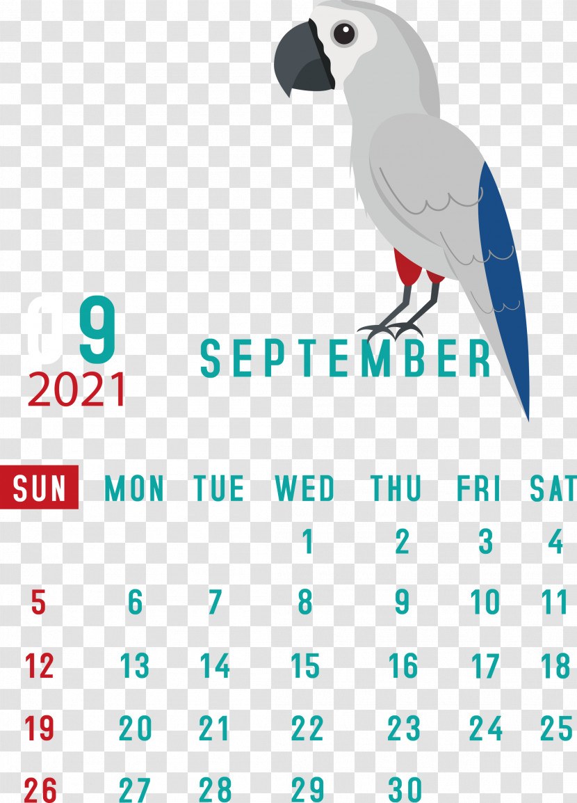 September 2021 Printable Calendar September 2021 Calendar Transparent PNG