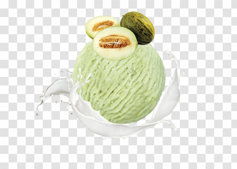 Ice Cream Santa Claus Melon Flavor Egusi - Muskmelon Transparent PNG