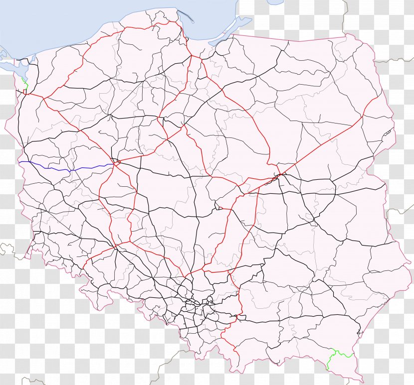 Rail Transport In Poland Réseau Ferroviaire Gęstość Sieci Kolejowej - Koleje Mazowieckie - Map Transparent PNG