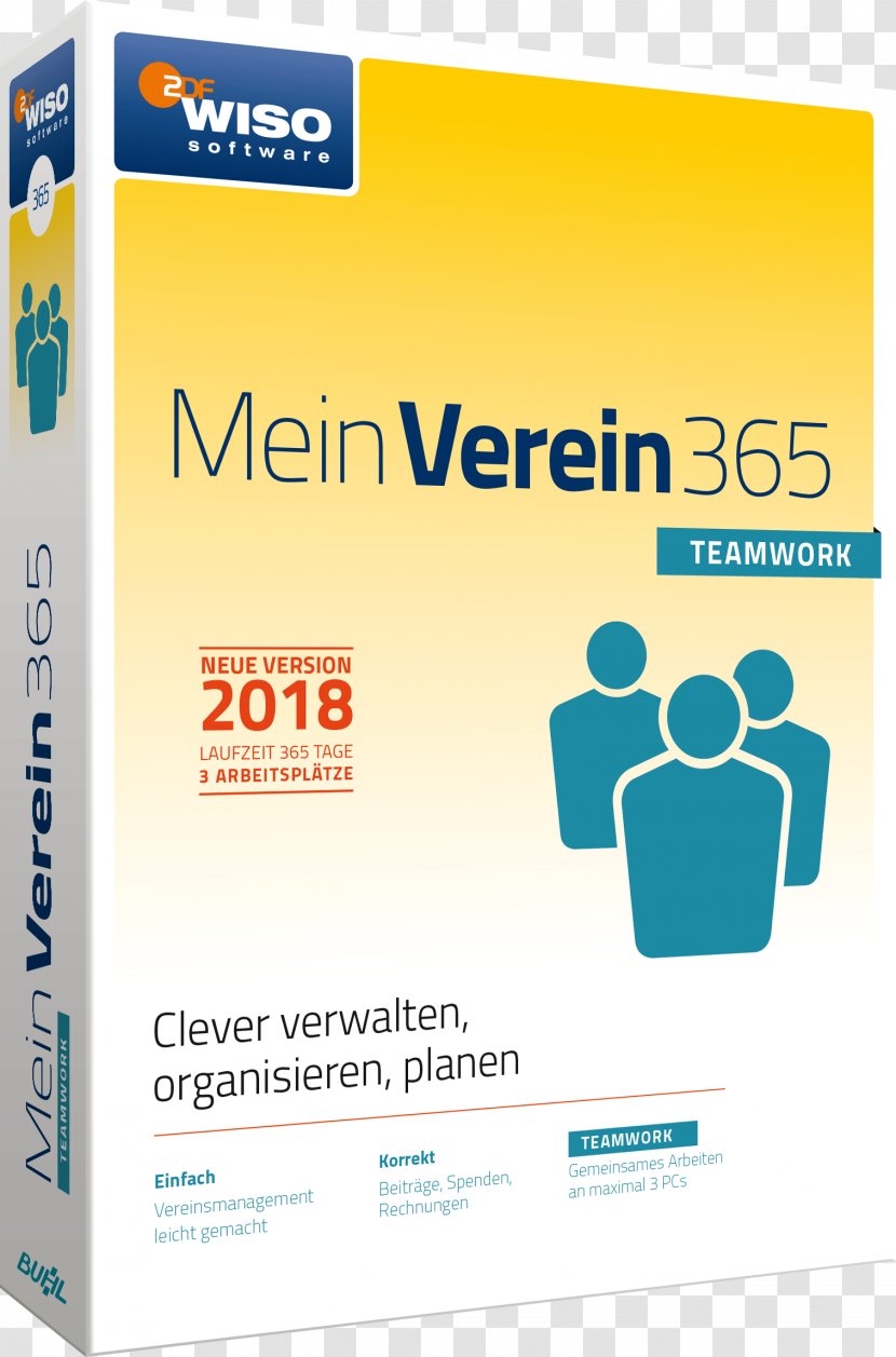 Computer Software Buhl Data Service GmbH WISO Mein Verein 365 Full Version Teamwork Version, 1 License Windows Finance & Accounting Font - Brand - 2017 Goals Transparent PNG