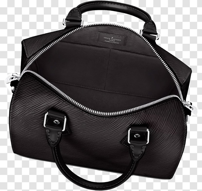 Handbag Baggage Leather Strap Hand Luggage - Black - Bag Transparent PNG