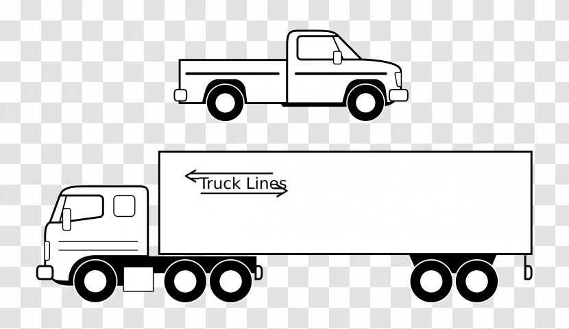 Pickup Truck Semi-trailer Clip Art - Model Car - White Transparent PNG