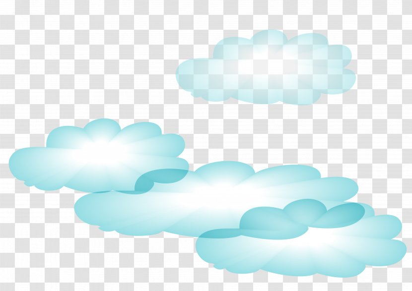 Blue Sky Cloud Wallpaper - Product Design - Vector Clouds Transparent PNG